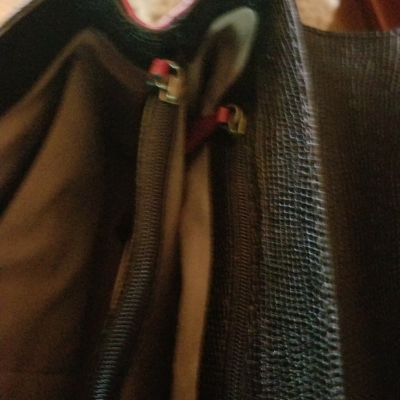 BRAHMIN ltd ed BURCHELLI COLLECTION calf RED CROC - Picture 12 of 15